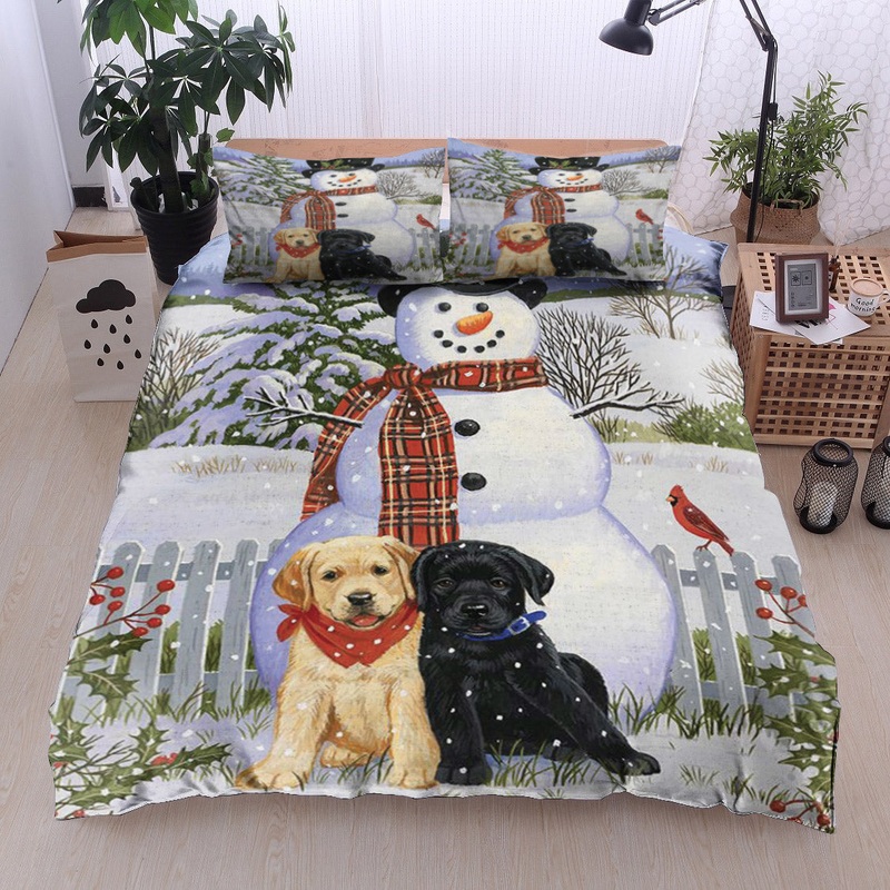 Snowman With Dog HN19100196B Bedding Sets