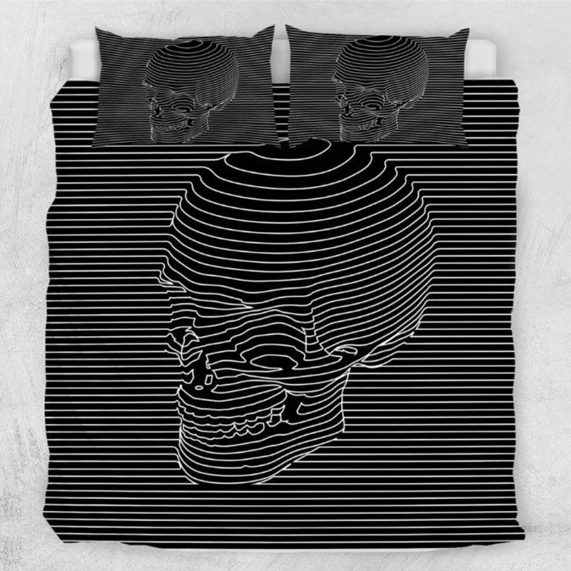 Stripes Skull Gothic CLH1410363B Bedding Sets