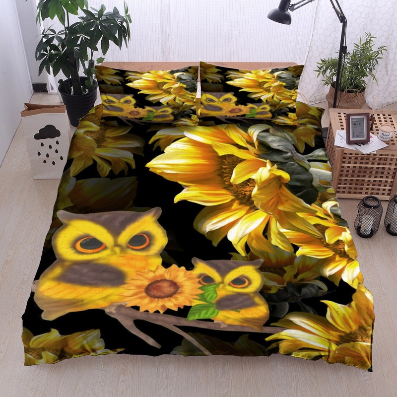 Sunflower Strigidae Owl CL18110769MDB Bedding Sets