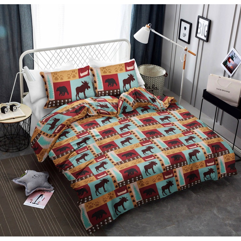 Trailhead Patch Moose Bear CLA2609213B Bedding Sets