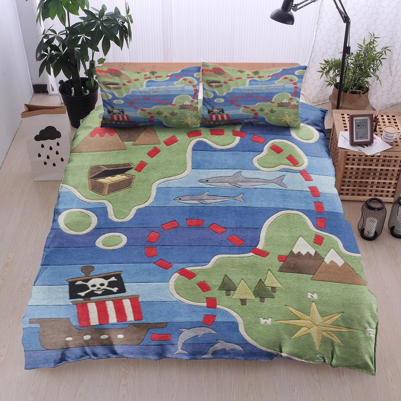 Treasure Map DD2409161B Bedding Sets