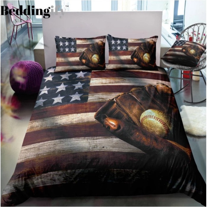 Vintage Baseball Flag CLH1510232B Bedding Sets
