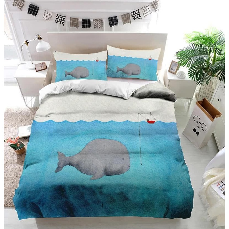 Whale and a fisherman CLA18121279B Bedding Sets