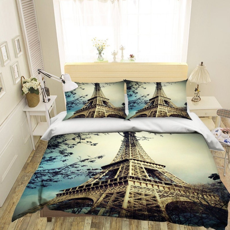 White Eiffel Tower CLA0310633B Bedding Sets
