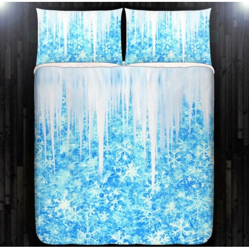 Winter Frozen Icicles Snowflake CLH1010418B Bedding Sets