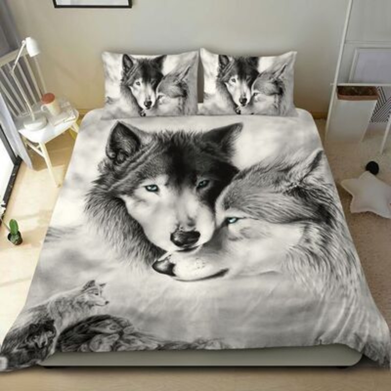 Wolf Couple CLM2410296B Bedding Sets