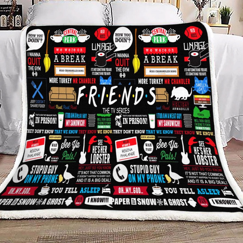 Friends YH3110379F Sherpa Fleece Blanket