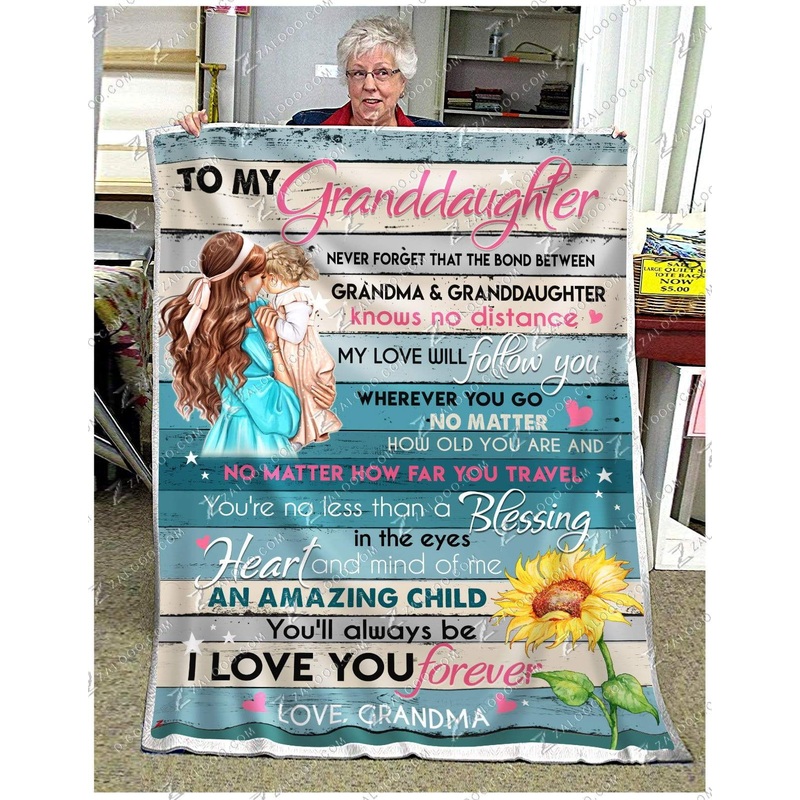 To My Granddaughter CL260969MDF Sherpa Fleece Blanket