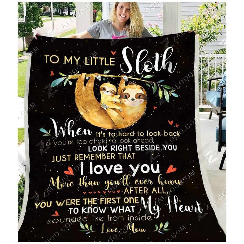 To My Little Sloth CL2509115MDF Sherpa Fleece Blanket