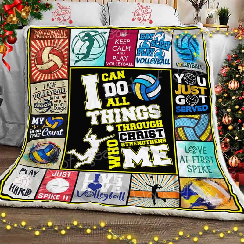 Volleyball CL11100218MDF Sherpa Fleece Blanket
