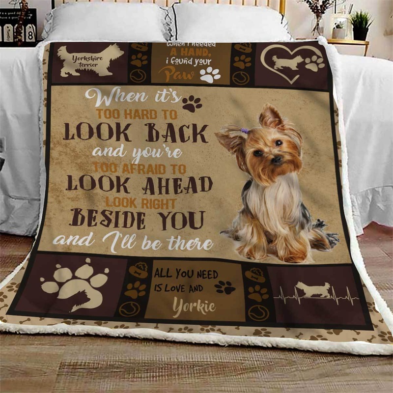 Yorkshire Terrier CL09100185MDF Sherpa Fleece Blanket