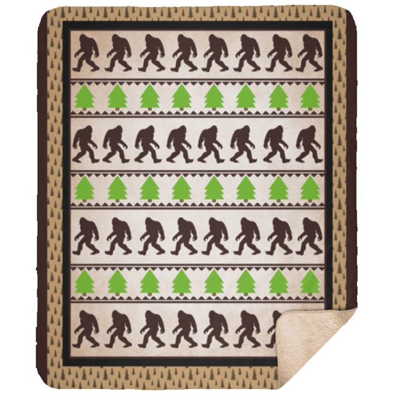Bigfoot And Sasquatch Hunter Believers CLM1810022S Sherpa Fleece Blanket