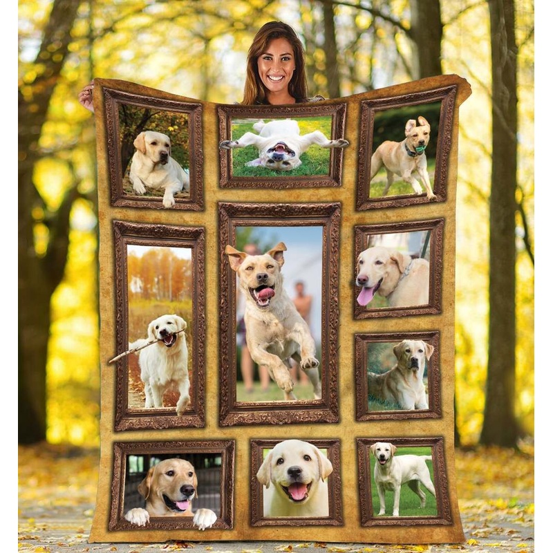 3D Labrador Retriever CLA0411056F Sherpa Fleece Blanket