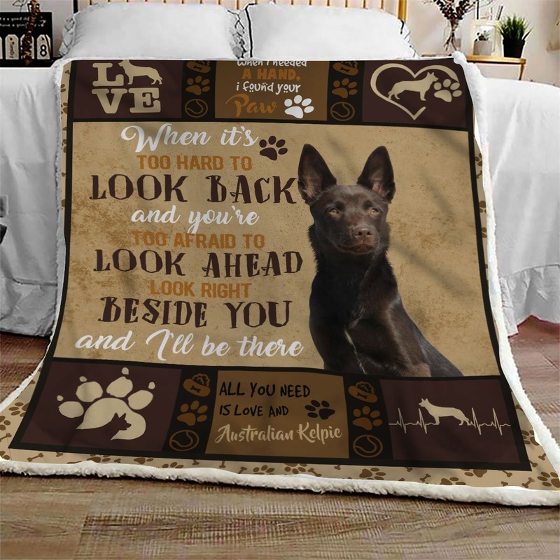 Australian Kelpie CL09100025MDF Sherpa Fleece Blanket