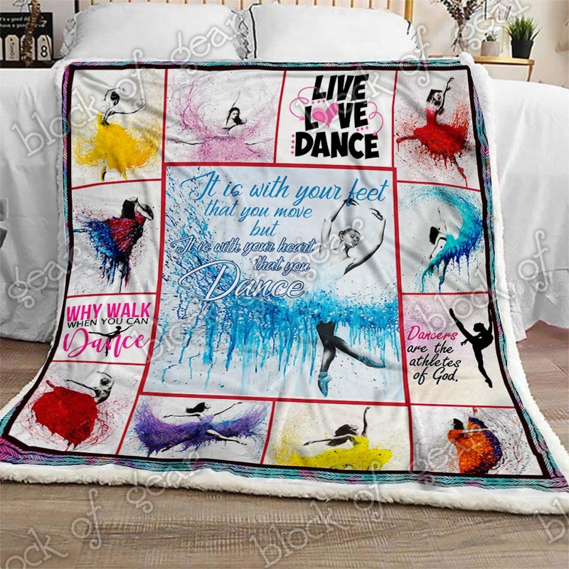 Ballet Dancer CL190914MDF Sherpa Fleece Blanket
