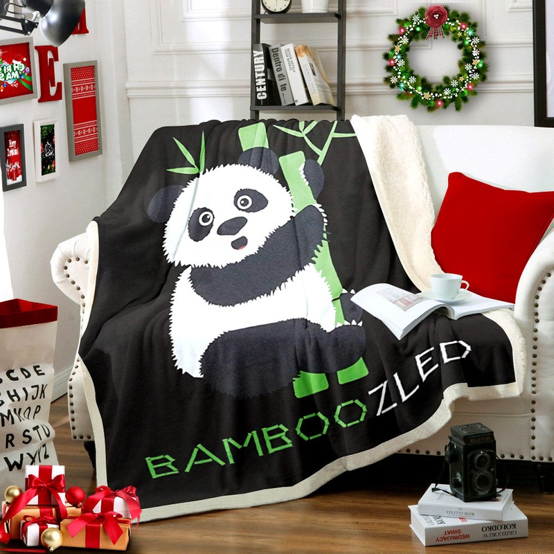 Bamboo Panda HM2611010TT Sherpa Fleece Blanket