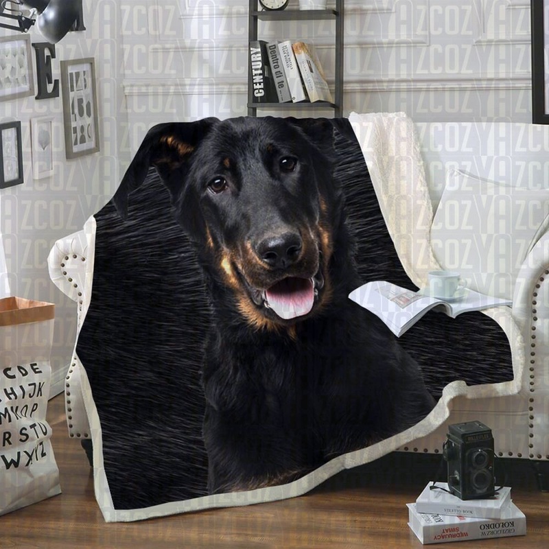Beauceron CL21110091MDF Sherpa Fleece Blanket
