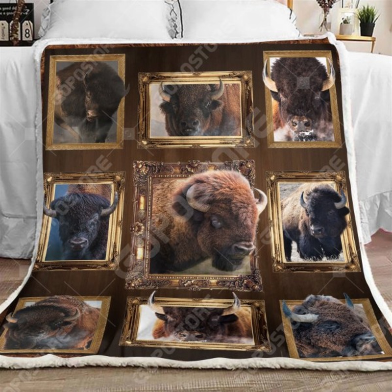 Bison Art CL15110047MDF Sherpa Fleece Blanket