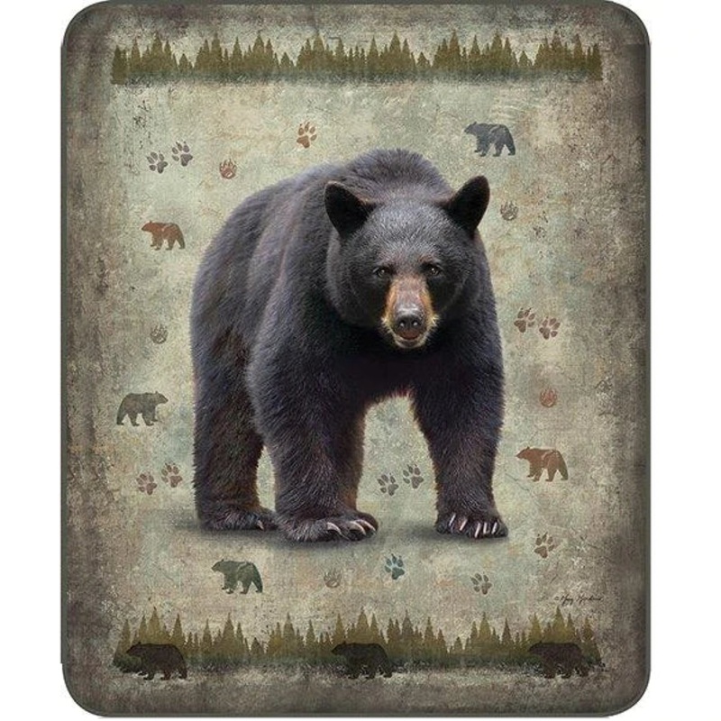Black Bear CLM1810023S Sherpa Fleece Blanket