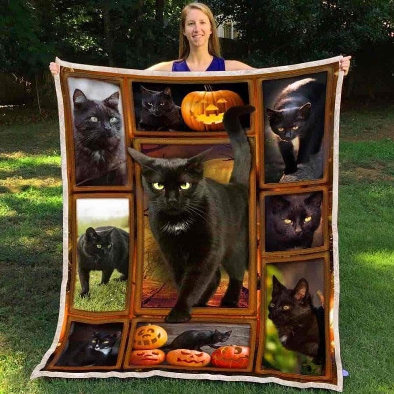 Black Cat CL05100054MDF Sherpa Fleece Blanket