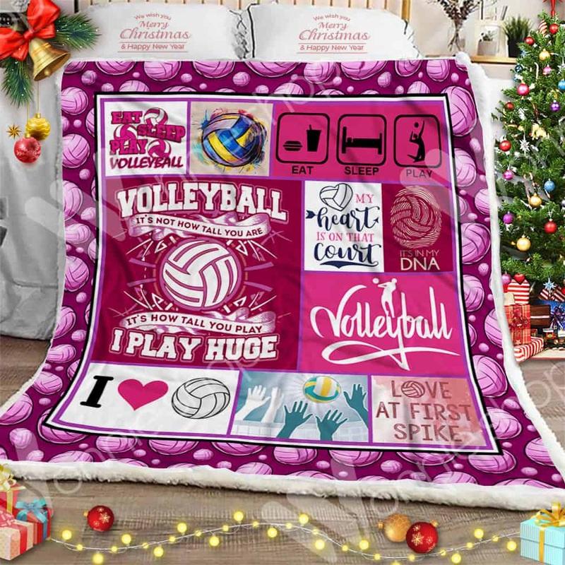 Volleyball CL11100217MDF Sherpa Fleece Blanket