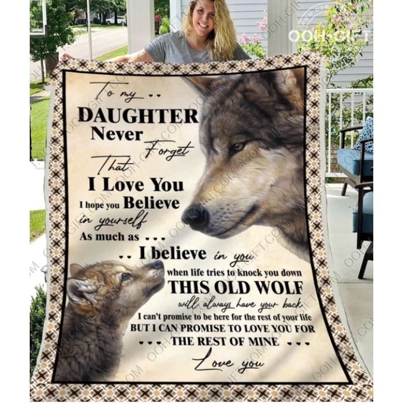 Wolf Daughter CLM2711666S Sherpa Fleece Blanket