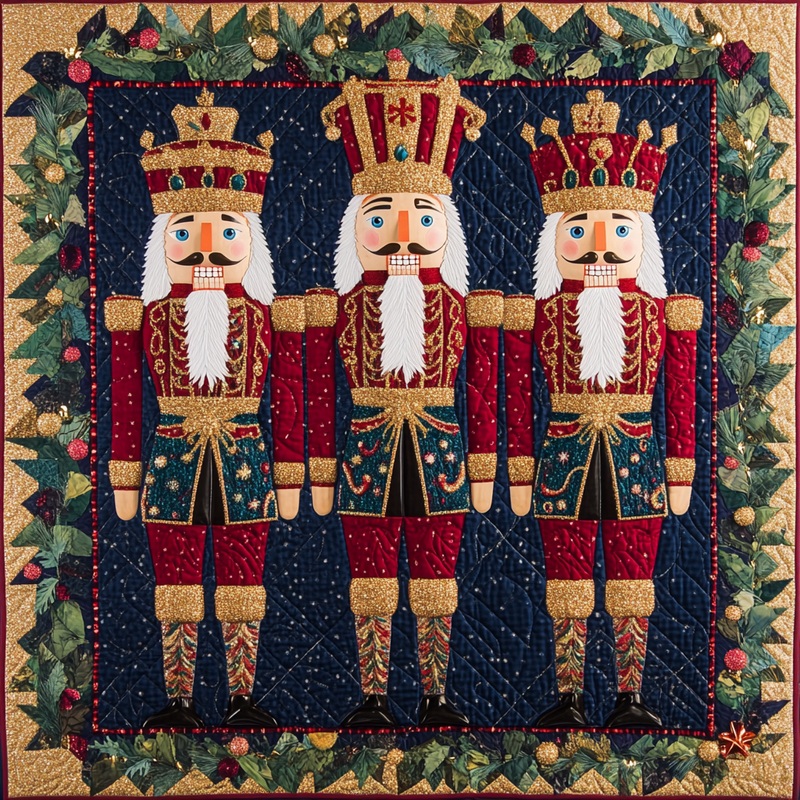 Christmas Nutcracker TAI101224555 Quilted Placemats