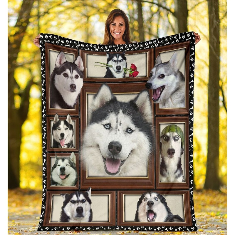 3D Husky CLM02120005S Sherpa Fleece Blanket