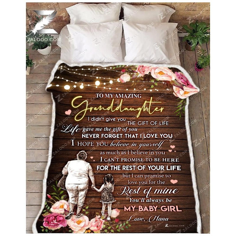 Amazing Granddaughter Nana CL25110010MDF Sherpa Fleece Blanket