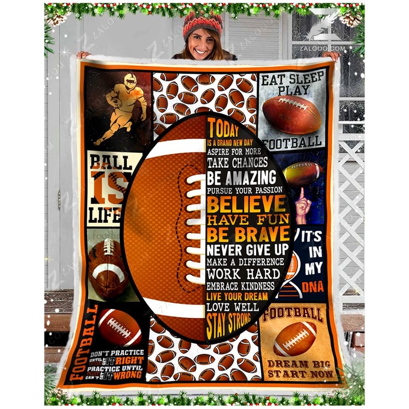 American Football CL05110059MDF Sherpa Fleece Blanket