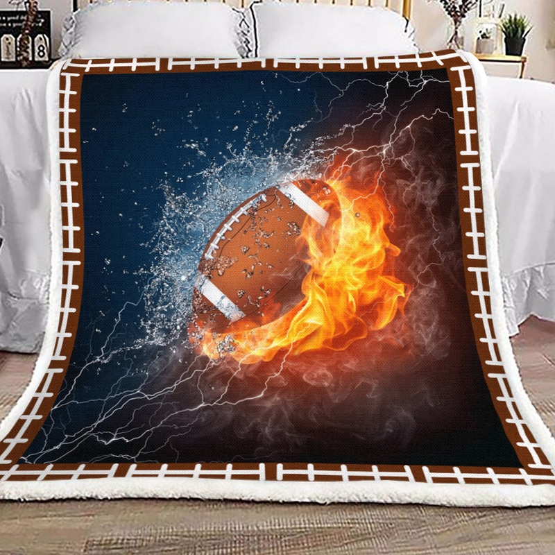 American Football YH25101252F Sherpa Fleece Blanket