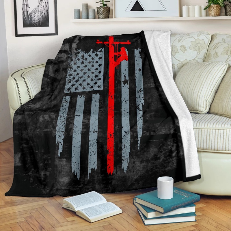 American Lineman CLP0312003TT Sherpa Fleece Blanket