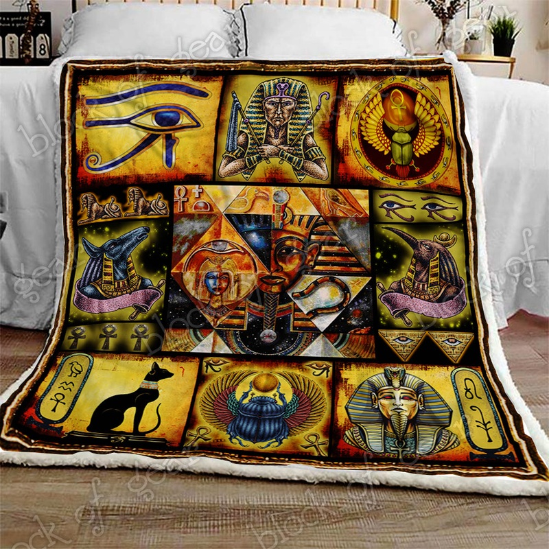 Ancient Egypt CL300915MDF Sherpa Fleece Blanket