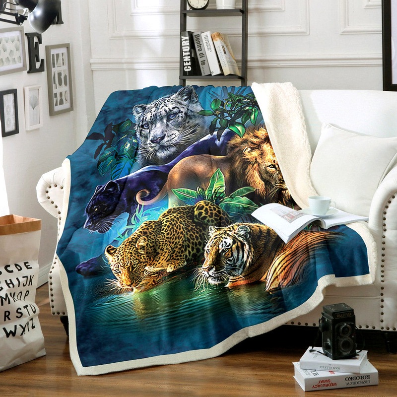 Animal CG1710002TT Sherpa Fleece Blanket