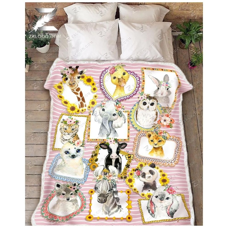 Animal Cute Animals CL25110024MDF Sherpa Fleece Blanket