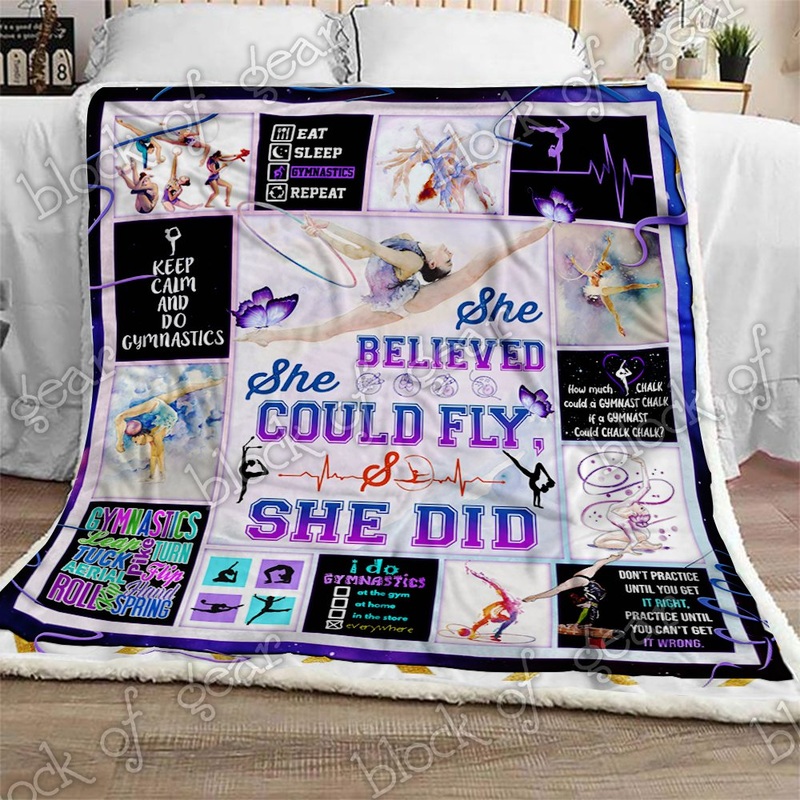 Artistic Gymnastics CL190908MDF Sherpa Fleece Blanket