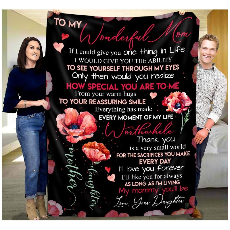 To My Mom CL2709511MDF Sherpa Fleece Blanket