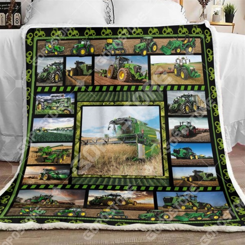 Tractor CL15110308MDF Sherpa Fleece Blanket