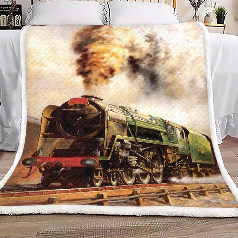 Train NN2409148TT Sherpa Fleece Blanket