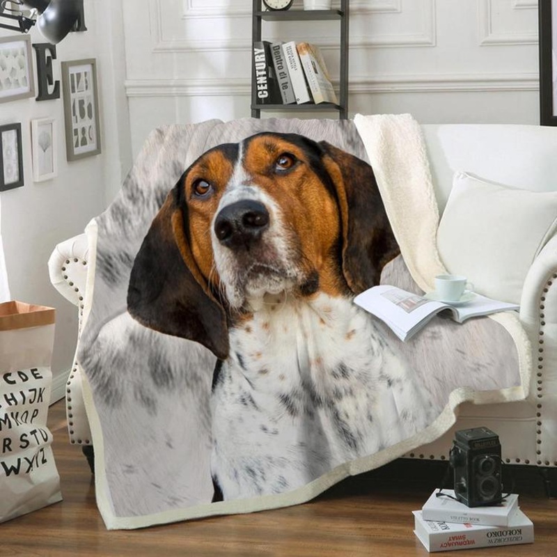 Treeing Walker Coonhound CLM0211203 Sherpa Fleece Blanket