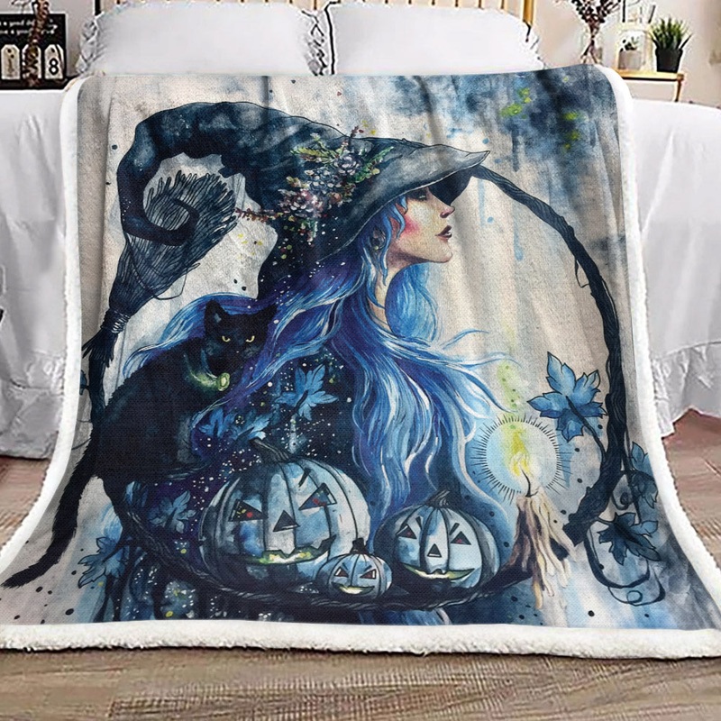 Witch NT2309169F Sherpa Fleece Blanket