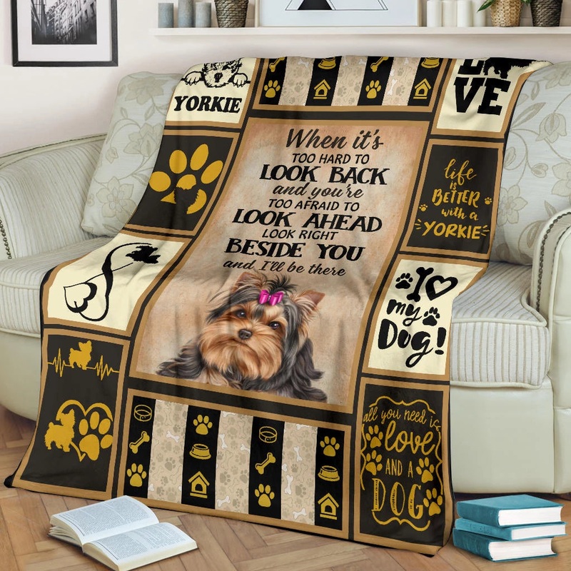 Yorkie Will Be There CLM1110202S Sherpa Fleece Blanket