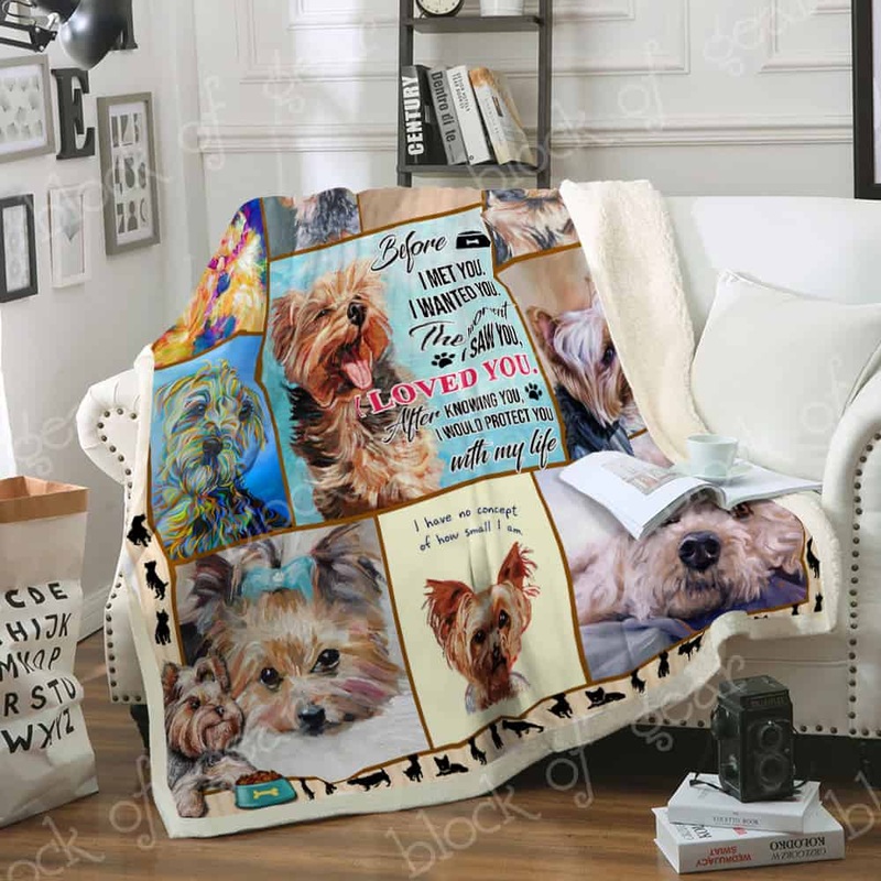Yorkshire Terrier CL03100233MDF Sherpa Fleece Blanket