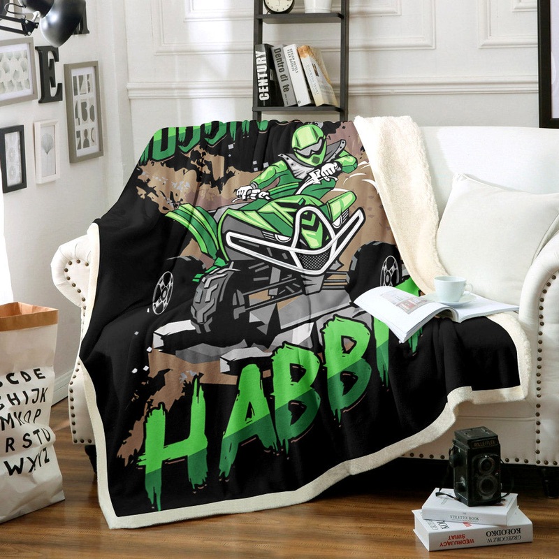 Atv Moto TN2110006TT Sherpa Fleece Blanket