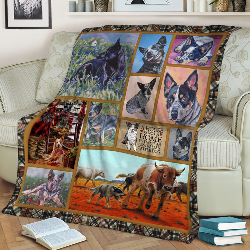 Australian Cattle CL10100020MDF Sherpa Fleece Blanket