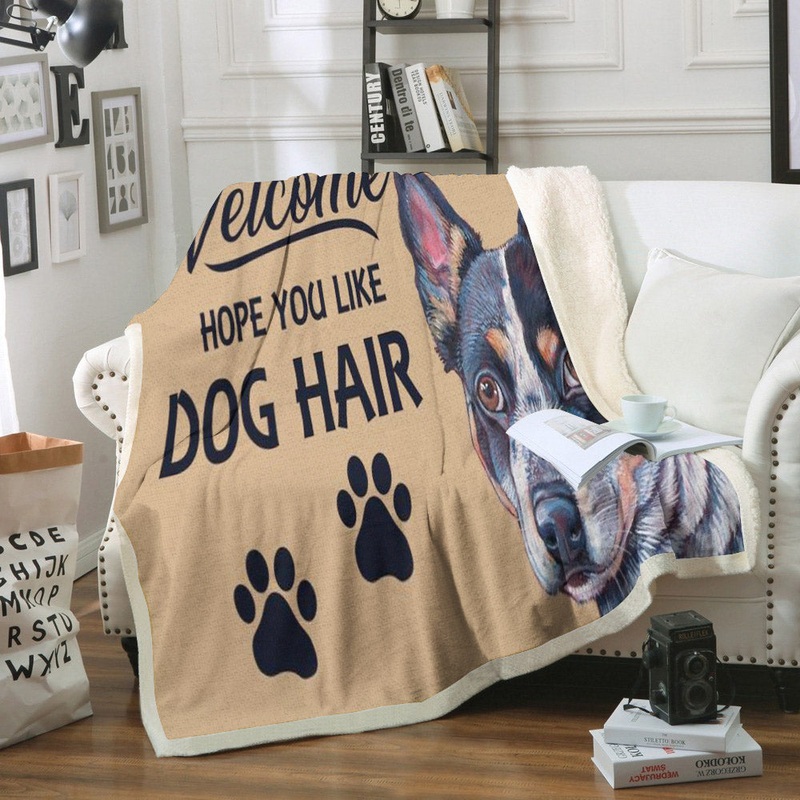 Australian Cattle Dog CL11110006MDF Sherpa Fleece Blanket