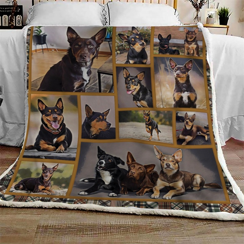 Australian Kelpie Look CL10100023MDF Sherpa Fleece Blanket