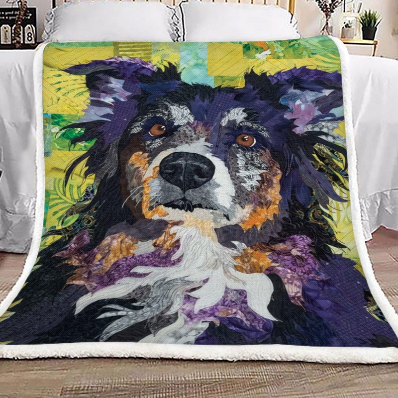 Australian Shepherd AA1410010TT Sherpa Fleece Blanket