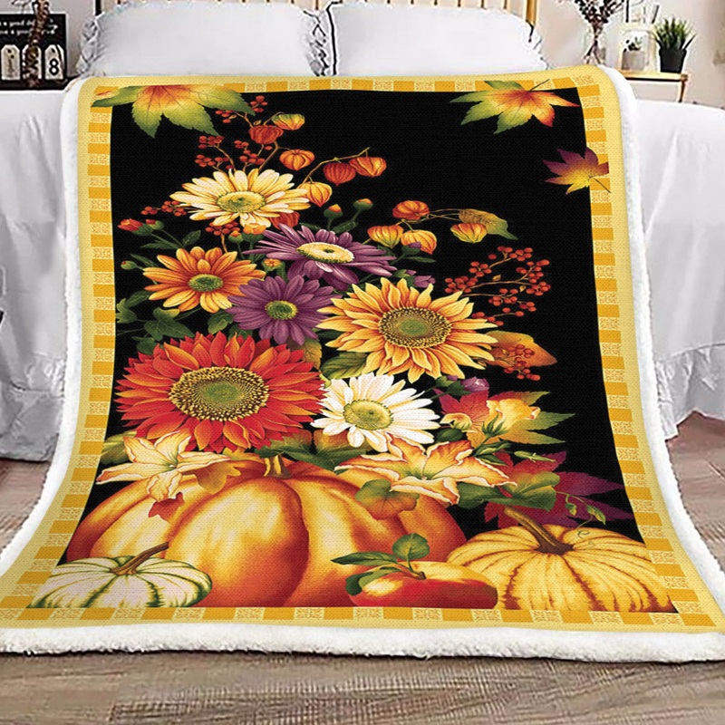 Autumn Fall TT2809003TT Sherpa Fleece Blanket