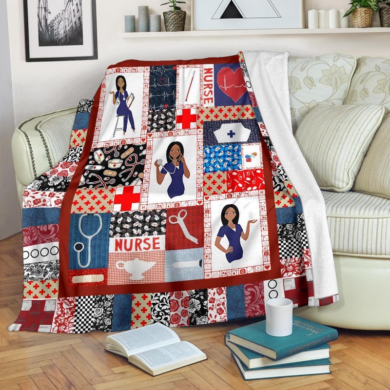Awesome Nurse CLM02120147S Sherpa Fleece Blanket